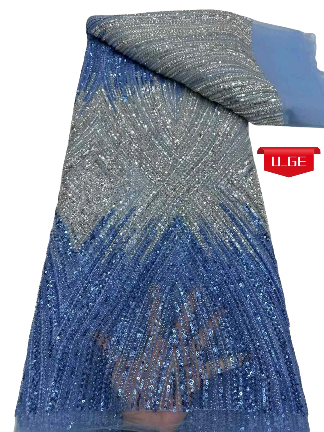 2025 Latest Elegant Best Quality Mixed Colors Luxurious Beaded Tube Lace With Stones fabric For Wedding Evening Dress U_Ge3587