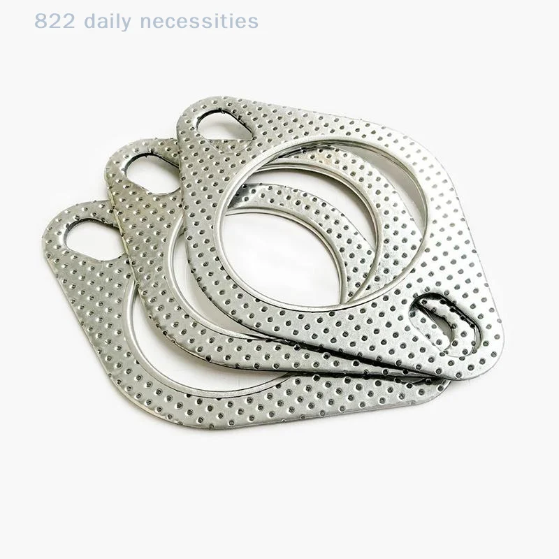 convenient1Pc Universal Exhaust Flange Gasket High Temperature Reinforced Sealing Pad for Car Muffler Joint Replacement
