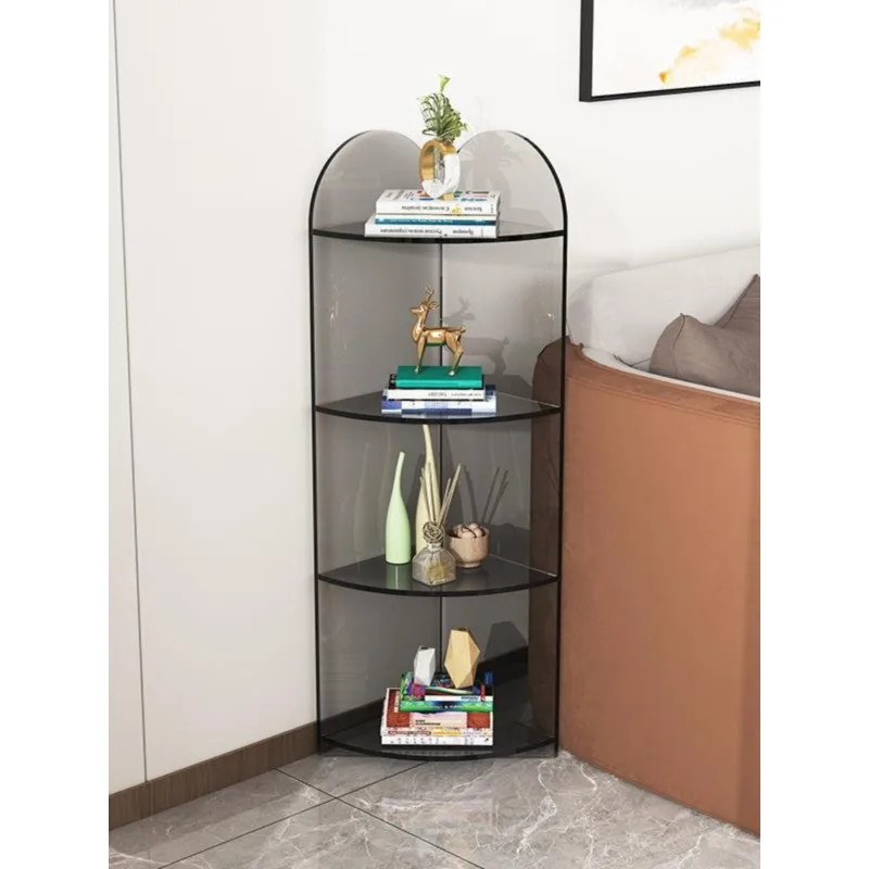 Floor-to-ceiling bathroom rack multi-layer, toilet corner cabinet, waterproof locker acrylic