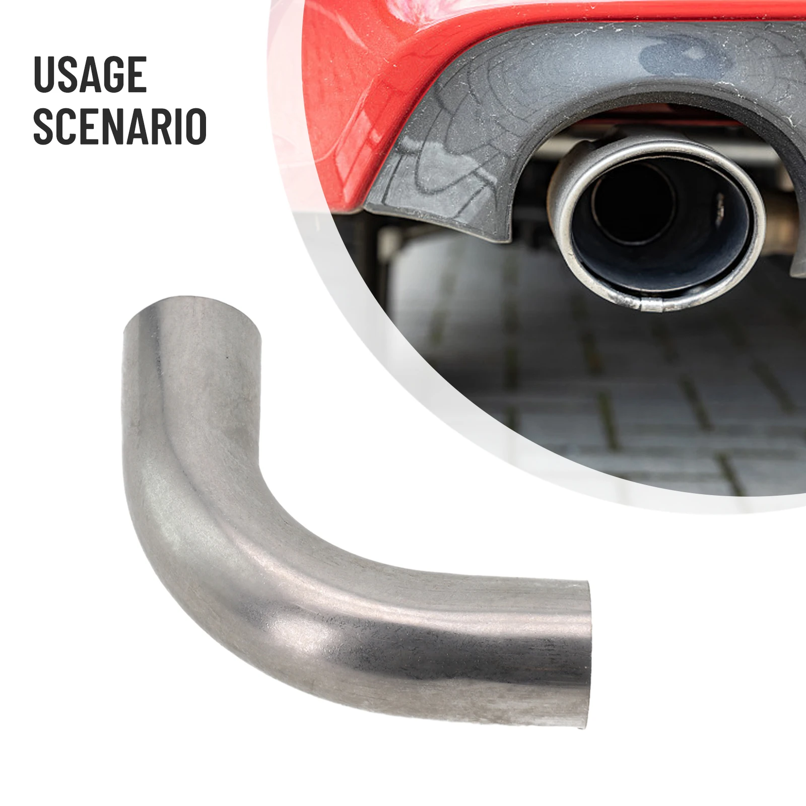 Tight Radius Elbows High Quality Stainless Steel Elbow for Exhaust Pipes 32/38/51MM 90 Degree Rotation Included