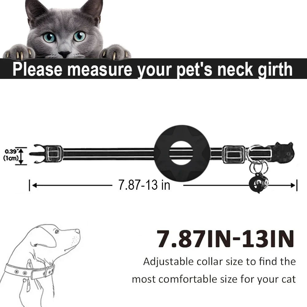 AirTag Cat Collar with Charm 6