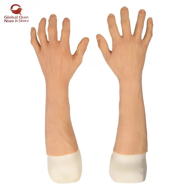 Silicone Male Prosthetic Hand, Post-operative Prosthesis, Silicone Hand Model, Silicone Glove Realistic Limb Prosthesis