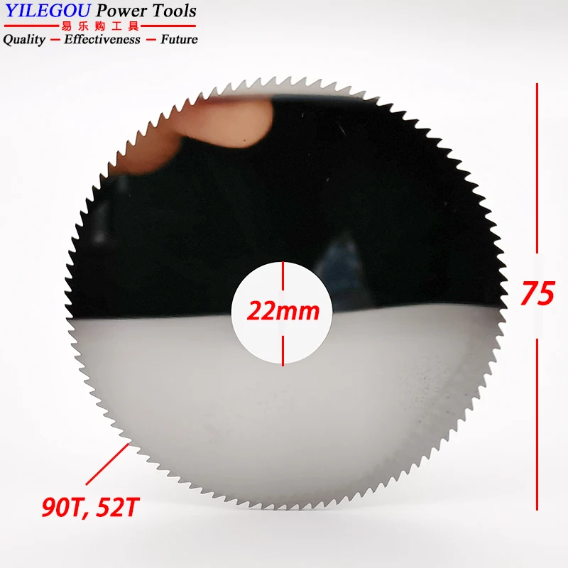 75mm超硬丸鋸刃。-75x22mm-タングステン鋼製フライス盤用カッター。-3インチcnc鋸刃はステンレス鋼とアルミニウムを切断します