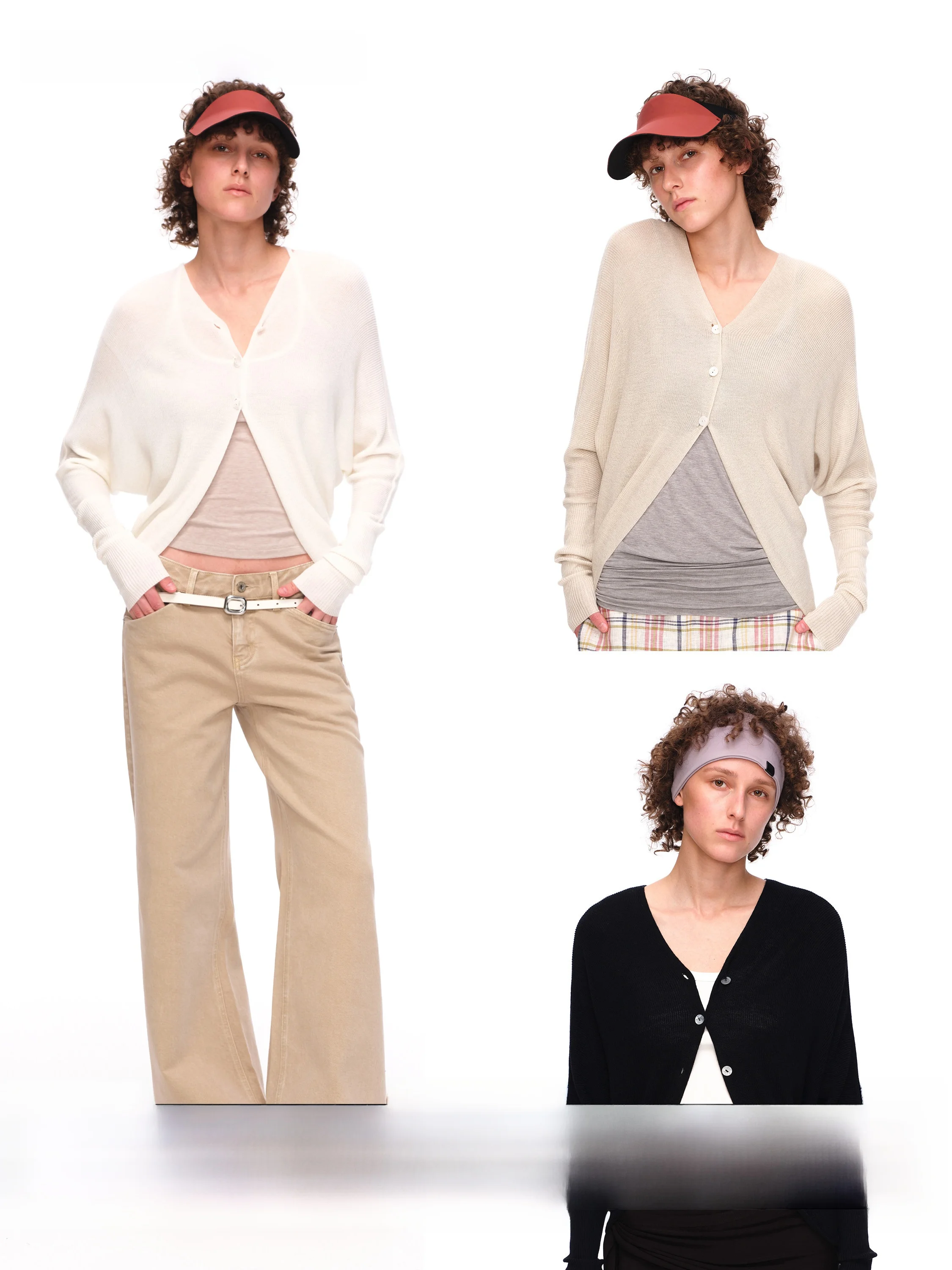 

True by Nature Spring Lightweight Knitted V-Ne Batwing Sve Coat Casual Simple Long Sve Open Cardigan Women's Outerwear