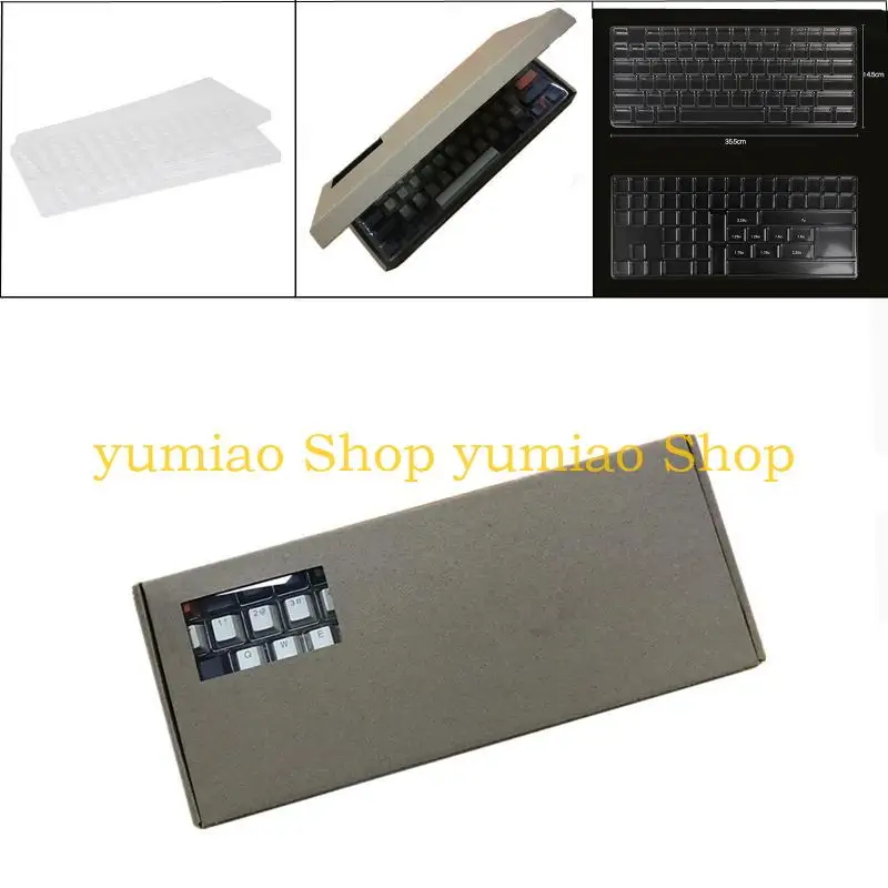 

587B Keycap Storage Box Plastic Clear Lid with Dividers Keyboard Set Storage Collect