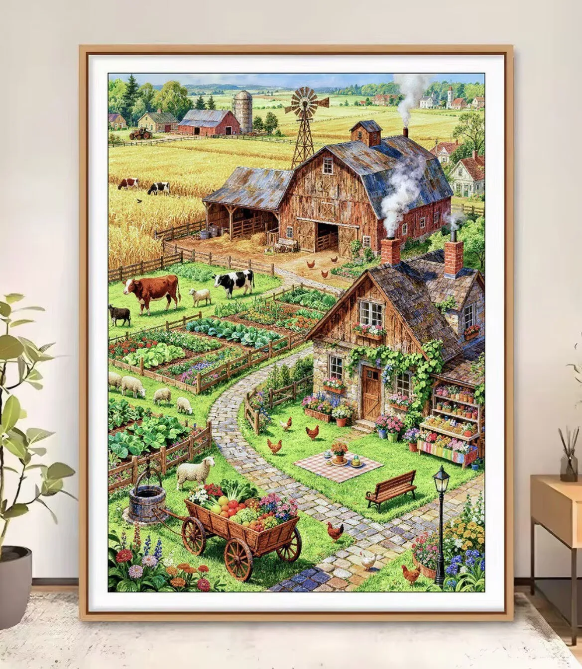 9CT 14ct Kit Bordir Silang Mot - Printed Embroidery Kit ulasan dan harga