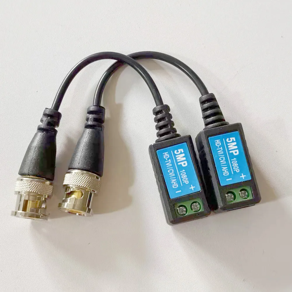 5MP BNC CCTV HD فيديو Balun أجهزة الإرسال والاستقبال المحورية السلبية دعم AHD/CVI/TVI 5MP كاميرا Cat5e/ Cat6 UTP كابلات الموصلات