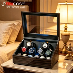 FRUCASE Wooden Watch Winder for automatic watches automatic winder 6 watches Golden sandalwood grain