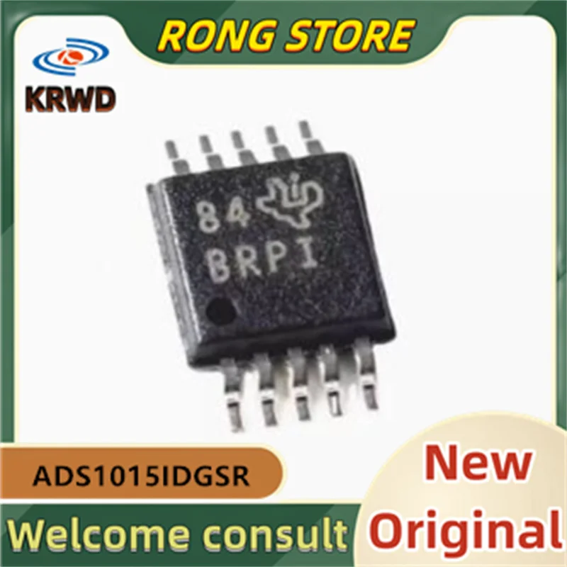 10PCS BRPI ADS1015 ADS1015IDGSR VSSOP10   New and Original