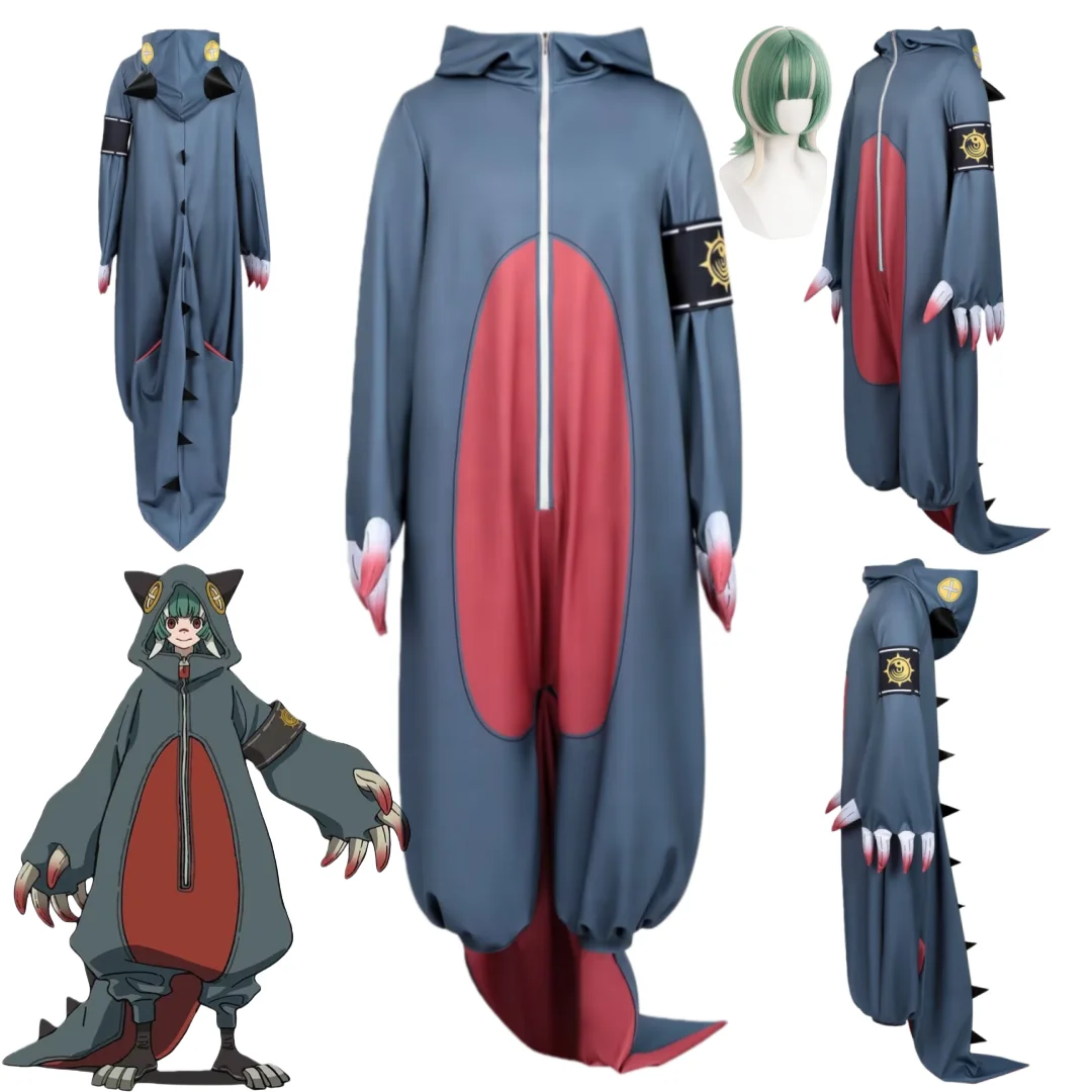 

Anime Gachiakuta Guita Cosplay Costume Wig Jumpsuit