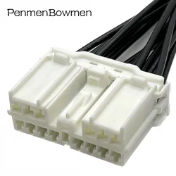 1 Set 14 Pin Car Audio Power Window Switch Electrical Cable Connectors Female Wire Harness Plug 7123-8346 For