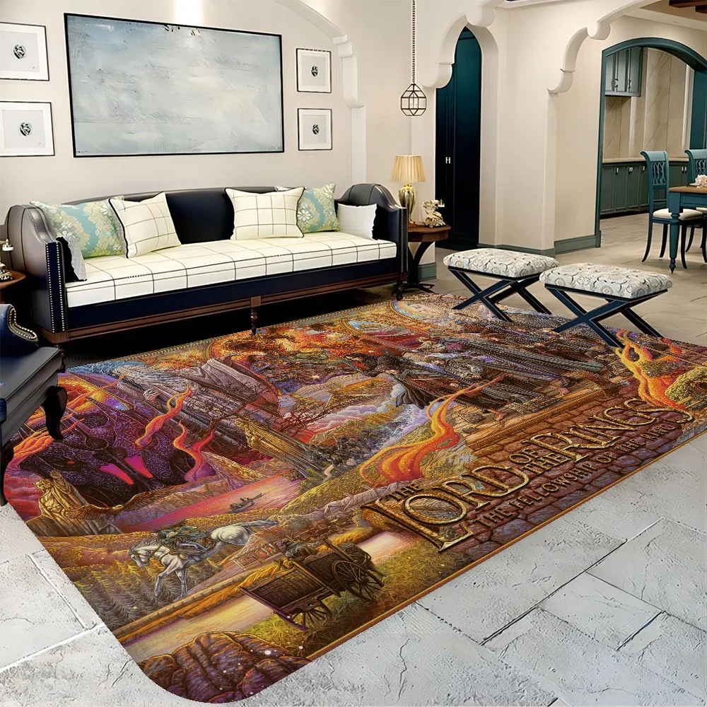 T-The H-Hobbit L-Lord Of The R-Rings Bathroom Mat Kids Room Bedroom Decoration Balcony Anti-Slip Doormat Living Room Welcome Rug