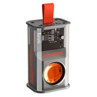 Transparent Mecha Bluetooth Speaker With Lanyard Mini Wireless Loudspeaker 5W 500mah Type-c With Breathing Light Support TWS