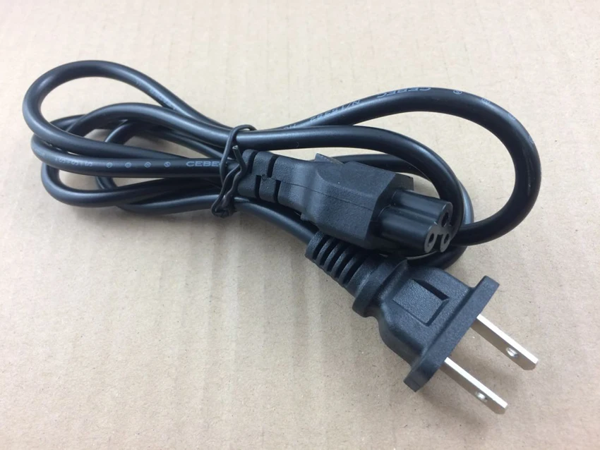 High Quality 1.2M 3 Prong EU Plug European or US Plug Laptop AC Power Cable Power Adapter Charger Plum blossom tail Cord Cable