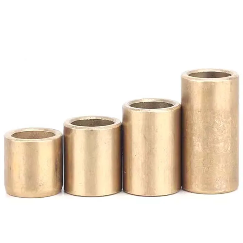 10Pcs/lot ID 3/4/5mm Powder Metallurgy Oil Brass Bushing Self-Lubricating Bearing Guide Sleeve Precision Copper Base Bearing