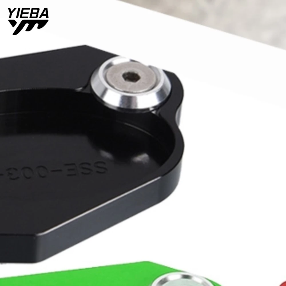 For KAWASAKI Ninja H2 SX SE Z900RS 2017 2018 2019 2020 2021 2022 2023 CNC Side Stand Enlarger Plate Kickstand Enlarge Extension