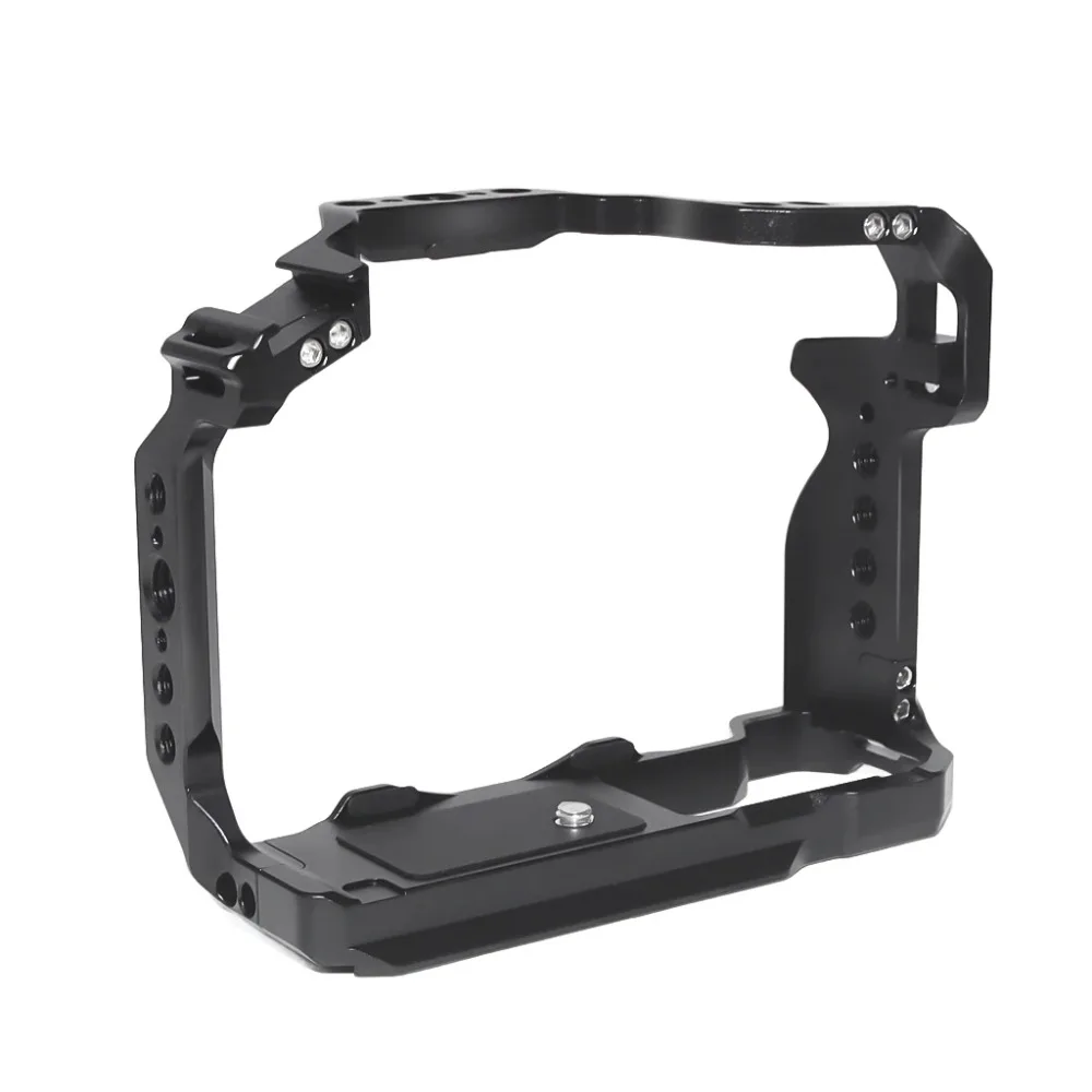 Camera Cage Rig For Canon EOS R50 Camera Protective Case with Cold Shoe Mount for LED Light Microphone for Arca-Swiss Tripod - Image 3