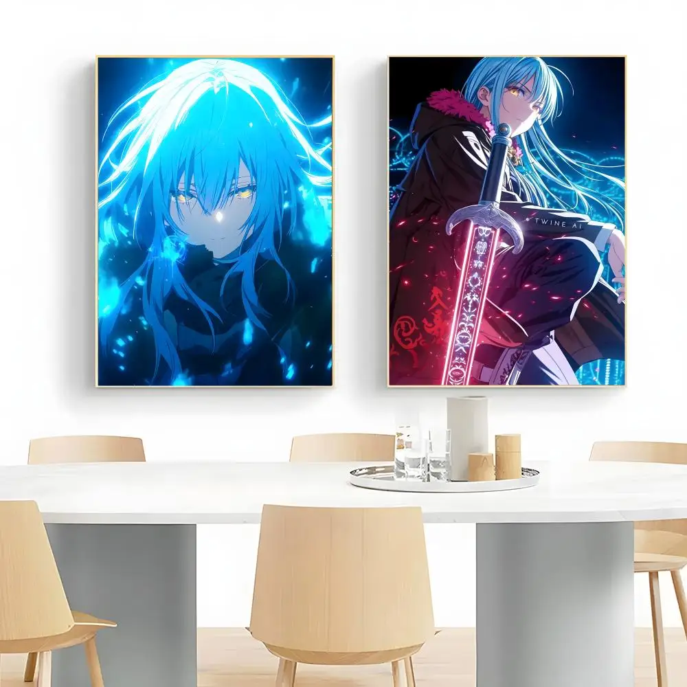 Fantasy Anime That Time I Got Reincarnated as a Slime Poster Wall Art Print Decorative Mural Home Decor Gift Unframed