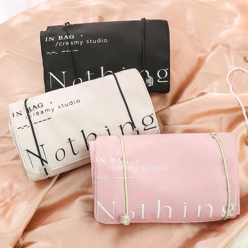 Folding Storage Bag Travel Four-in-one Line Portable Cosmetic Bag High Value Large Capacity Can Be Split Cosmetic Toilet Bag