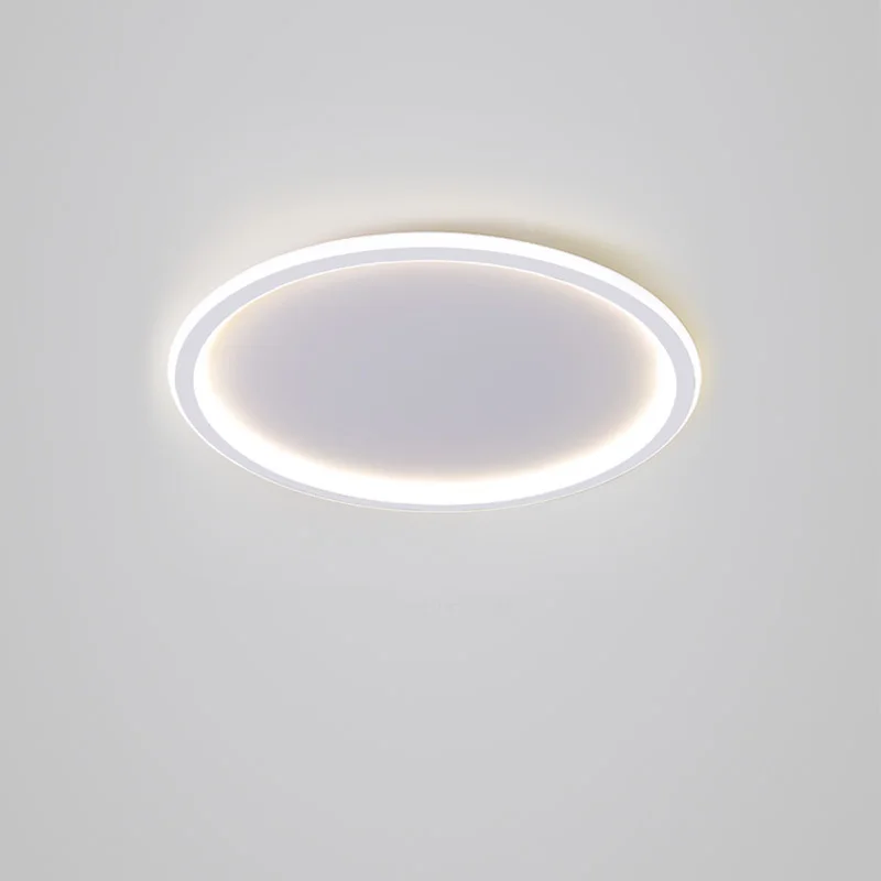 Modern Surface Mounted Led Ring Ceiling Lights Living Room Bedroom Decoration Kitchen Chandeliers Fixtures Black Lamp Dimming