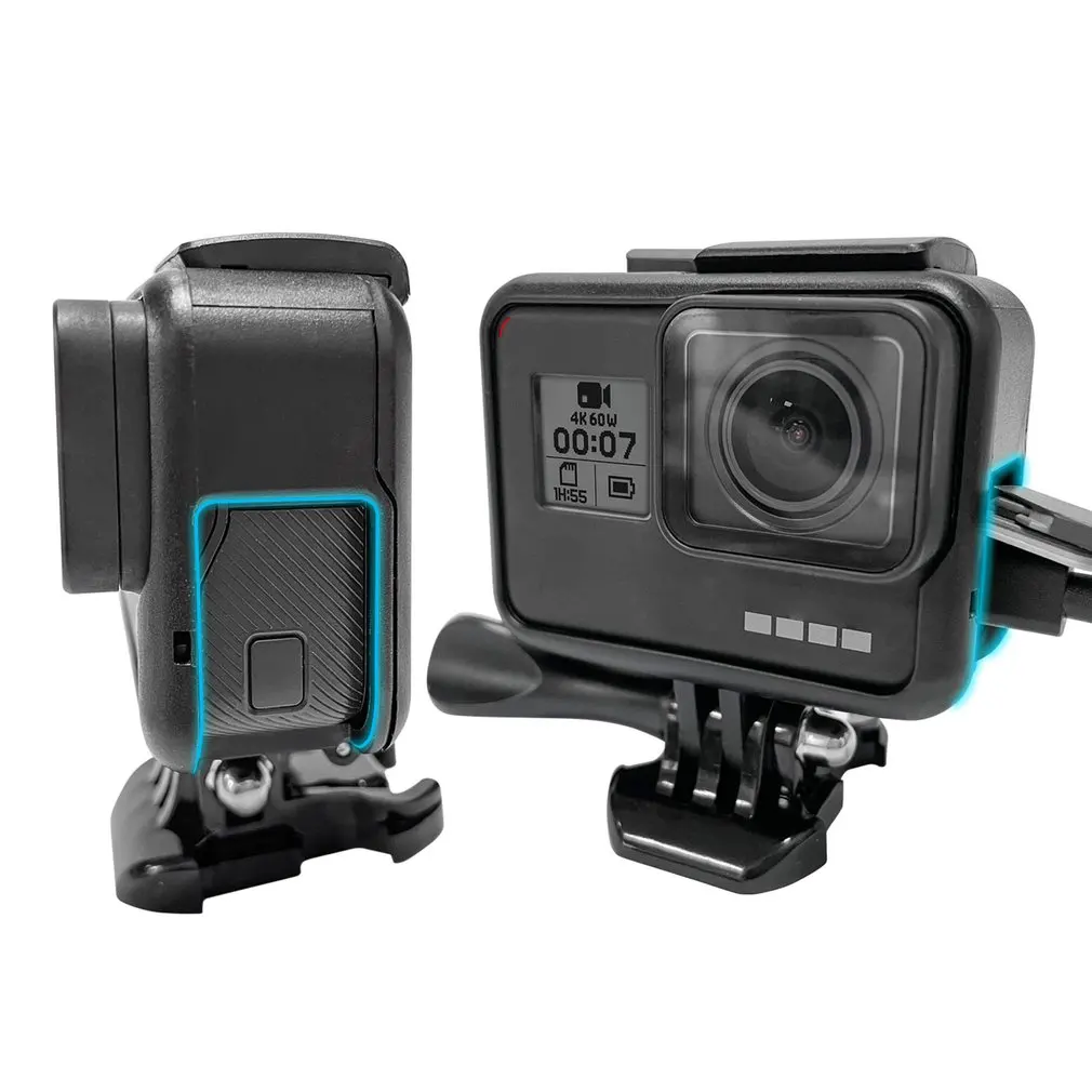 Protective Frame For GoPro Case Scratch Resistant Camcorder Housing Case Accessories For GoPro Hero 7 6 5 Action Camera