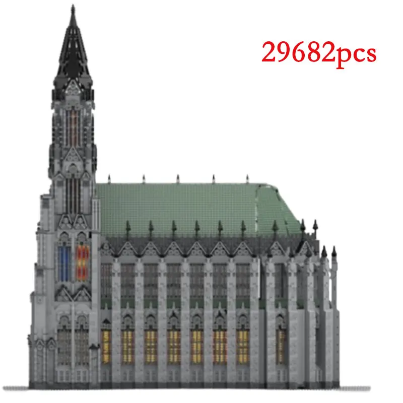 Spot Small Particle Assembled Building Blocks, Church Architecture, Street View Series Toys, Puzzle DIY Children's Gi