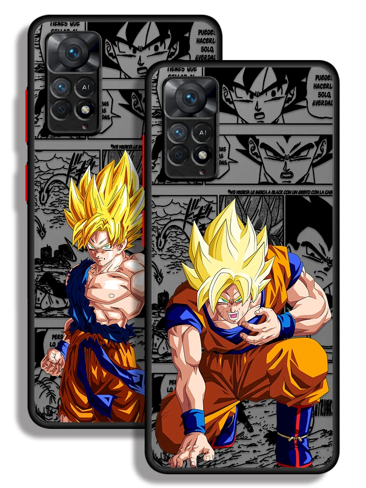Coque de téléphone en TPU, étui pour Xiaomi Redmi Note 11S 7 9S 8 9 10 11 Pro 13 14 12 ProPlus 10S 12s 8T 14 Pro + Cool Anime DBS GK