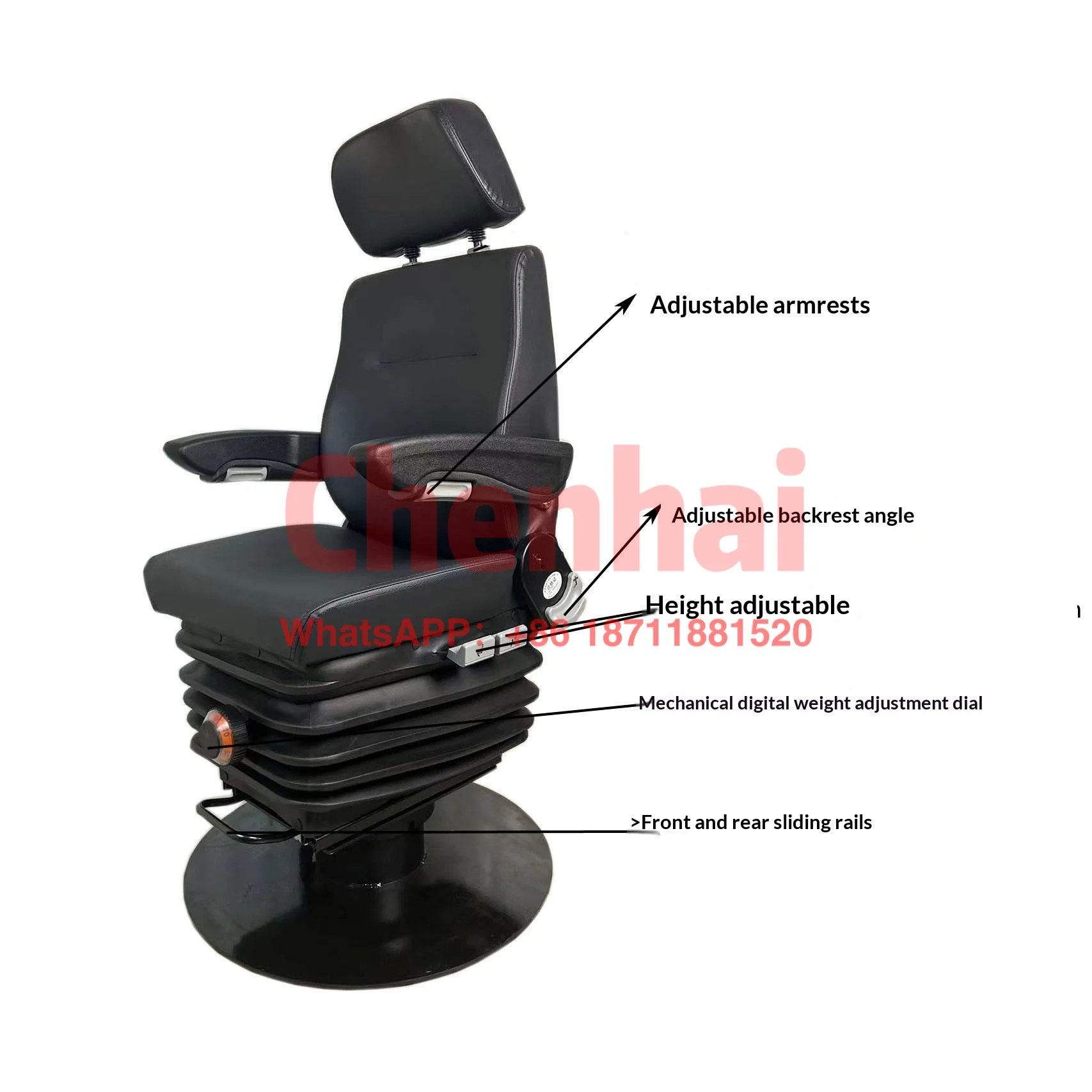 Customized Factory Direct Sales Of Subway Driver Seats, Electric Locomotive HX Series Seats, Flaw Detection Car Shock-absorbing