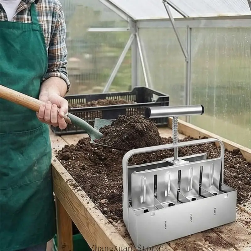 Bodenformwerkzeug aus Metall mit ergonomischem für einfache Gartenarbeit und Kultivierung Innen- und Außenbereich 3XUF – Detail 5