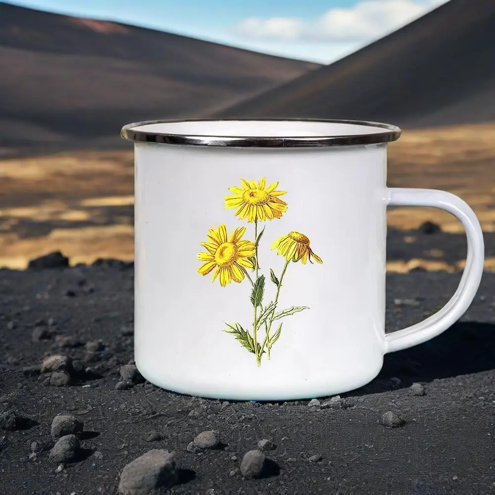Anime Mug Coffee Cup Elephant Peace Love Sunflower Mug Enamel Cups Cute Mugs Cup for Tea Drinkware Rare Personalized Funny Beer