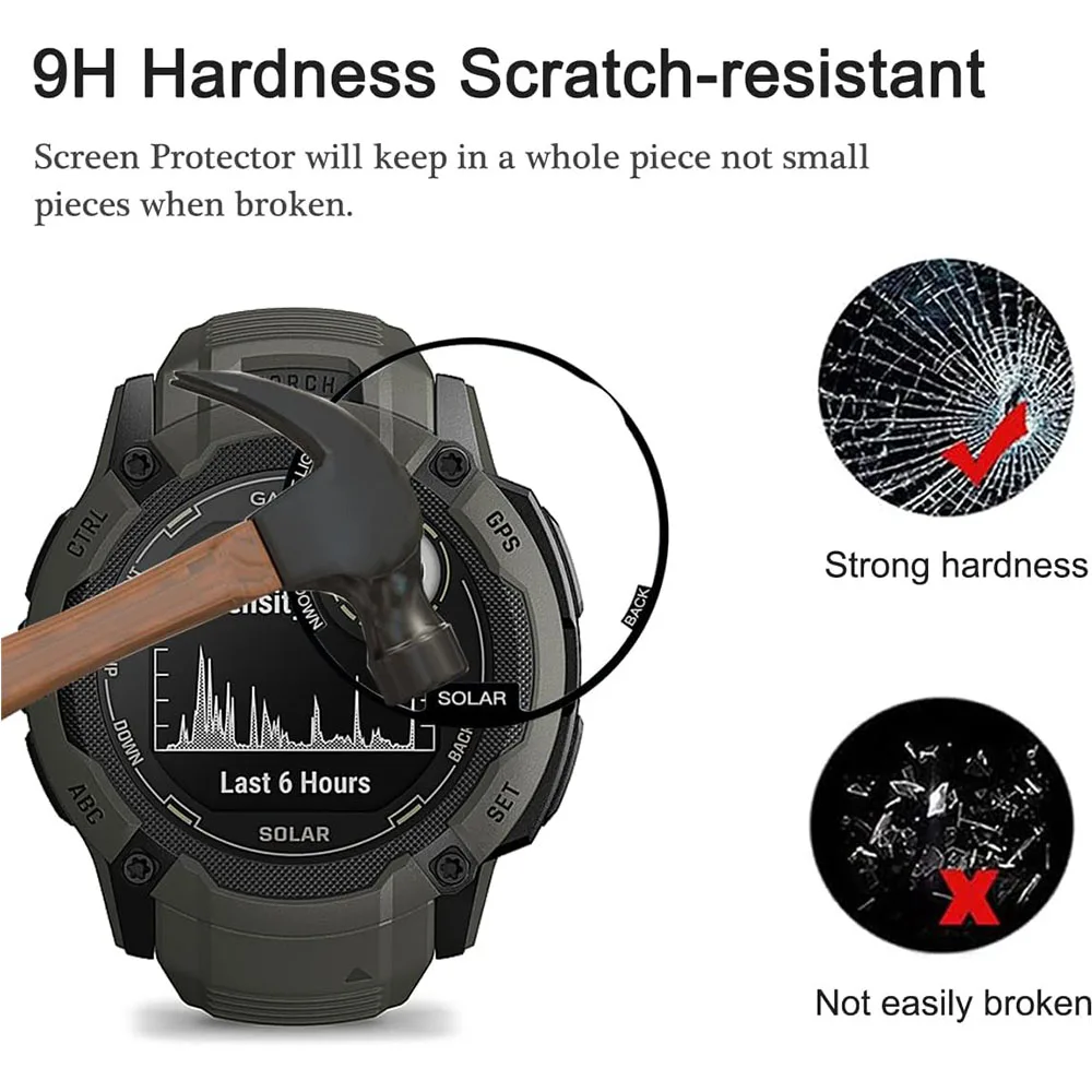 BEHUA 3D Curved Edge Film Clear Cover Screen Scratch Proof Protective Films For Garmin instinct 2 2S 2X SmartWatch Accessories