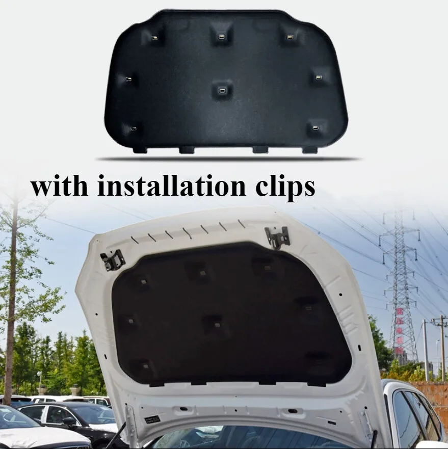 

1X Engine Hood Insulation Pad Heat Shield Blanket Cover For Volvo XC60 2018-2024