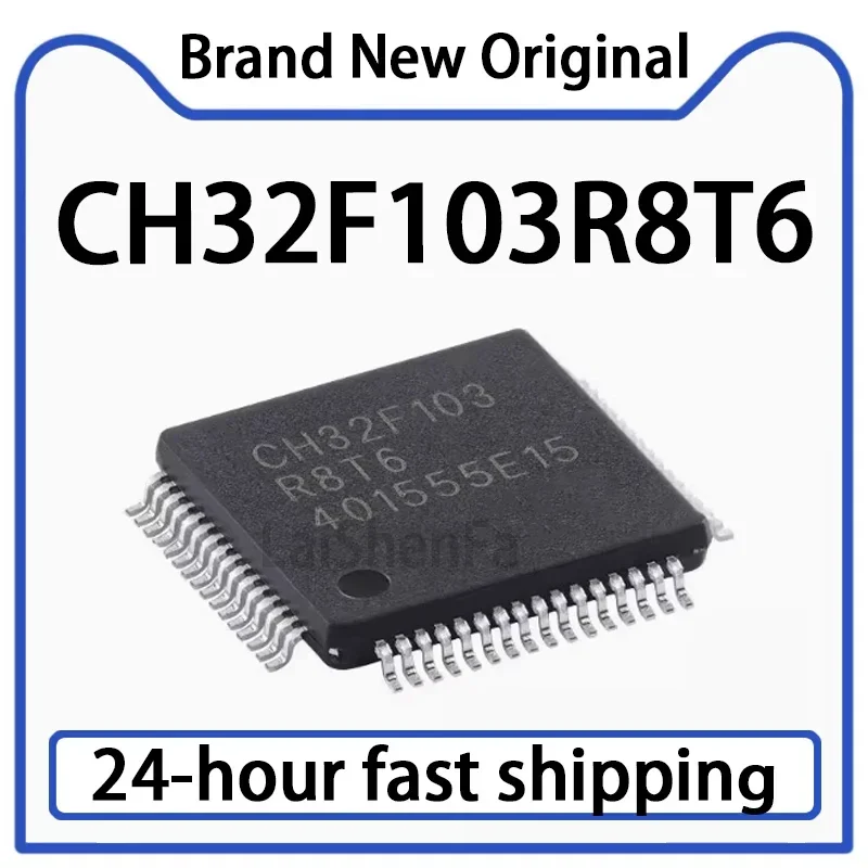 2PCS CH32F103R8T6 LQFP-64 ARM Cortex-M3 32-bit Microcontroller MCU Stock