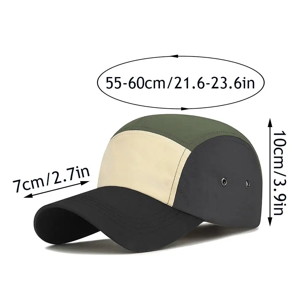 Zomerzonnehoed Outdoor Reizen Baseball Cap Patchwork Kleur Sport Ademende Hoed Sneldrogende Zonnebrandcrème Vizier Baseball Cap