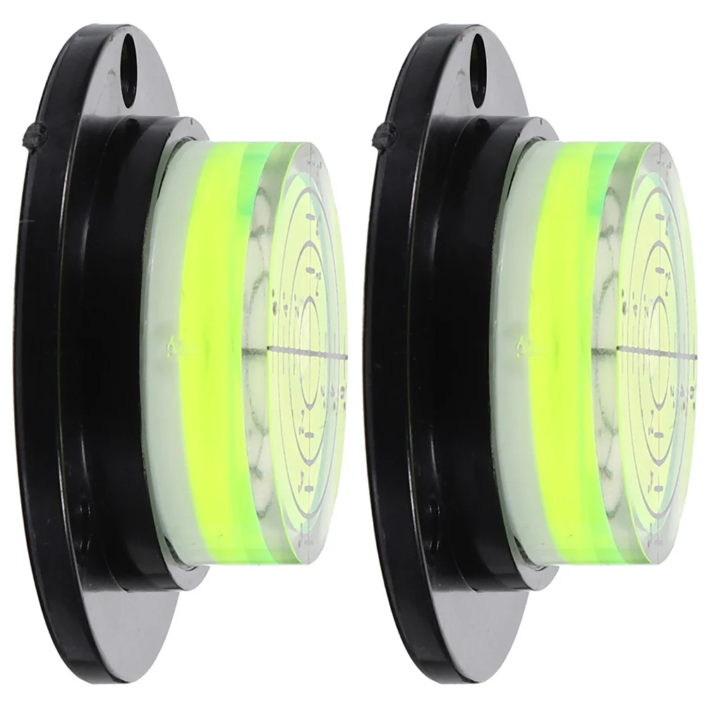 

2Pcs Small Bubble Level Circular Bubble Levels Compact Horizontal Measuring Instrument Leveling Tool for Camera Tripod Turntable