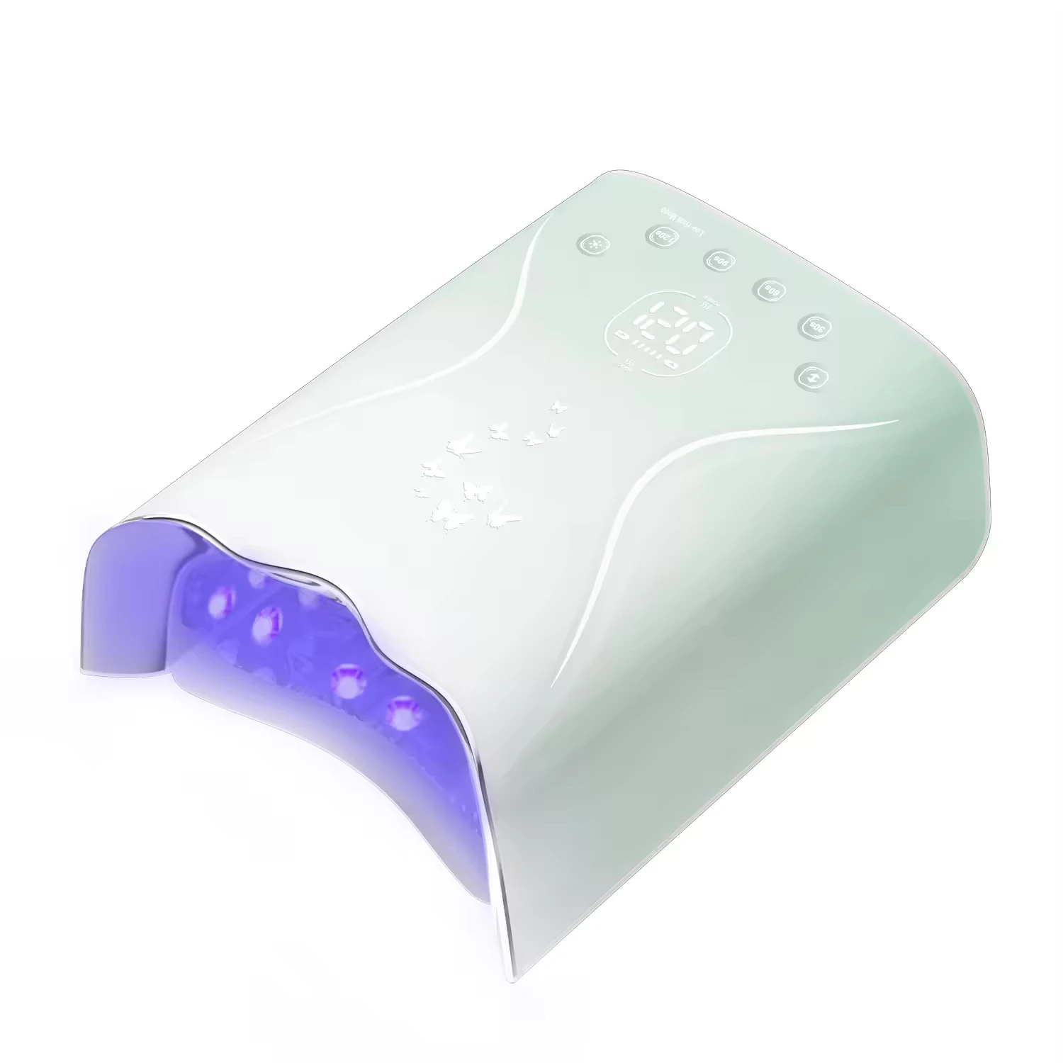 جديد فراشة سلسلة 115 واط قابلة للشحن LED الأشعة فوق البنفسجية هلام مسمار مصباح التدرج اللون 45 الخرز المهنية اللاسلكي مجفف الأظافر