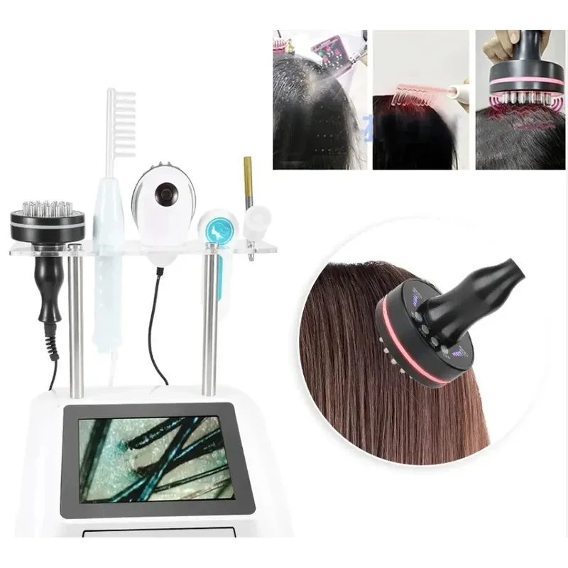 Professional Nano Sprayer Hair Scalp Treatment Machine  Hair Regrowth Analysis & Follicle Detection Scalp Massager for Salon Use