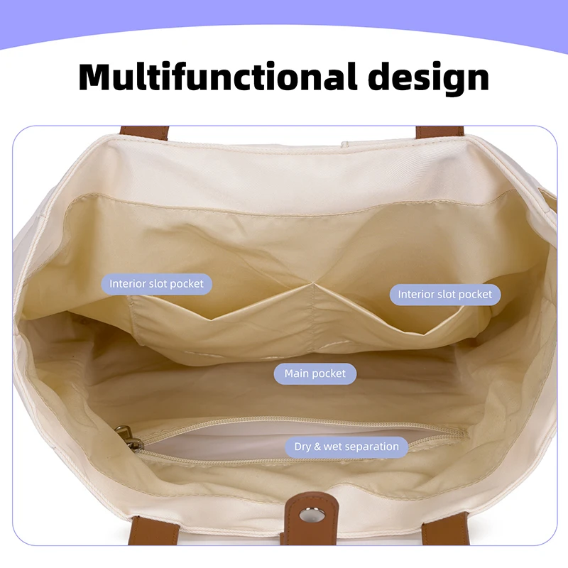 Pickleball Bag Racket Handbag Large Capacity Sports Shoulder Bags Multifunctional Pack Outdoor Fitness Tote with Paddle Pocket