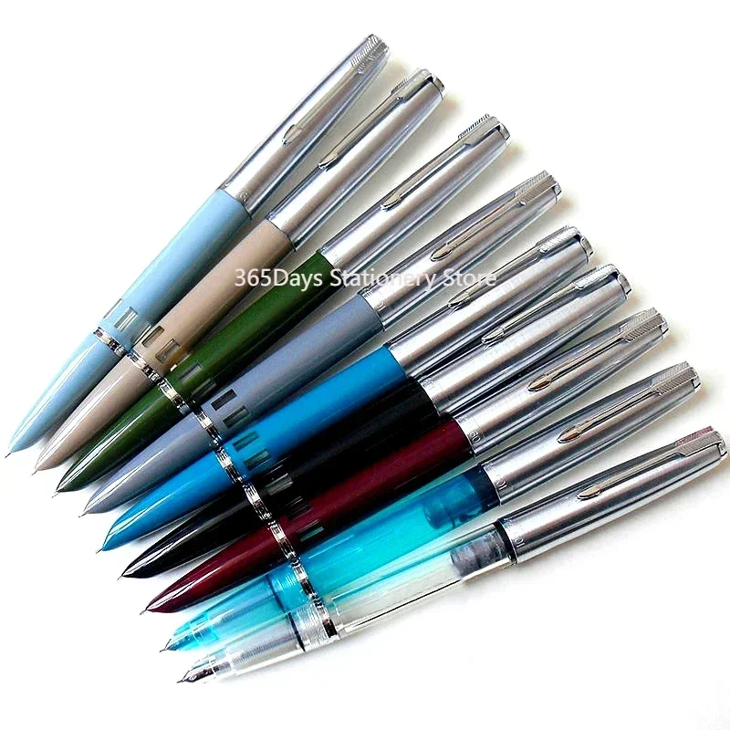 Smooth Wingsung 601 Fountain Pens Piston Filling Visible Ink EF/F Hide Nib School Office Supplies Writing Stationery with Box