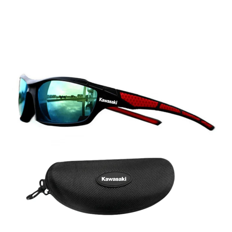 New Kawasaki Motorcycle Glasses for Men and Women Summer Outdoor Polarized Sunglasses Fishing Driving Bicycle Glasses UV400