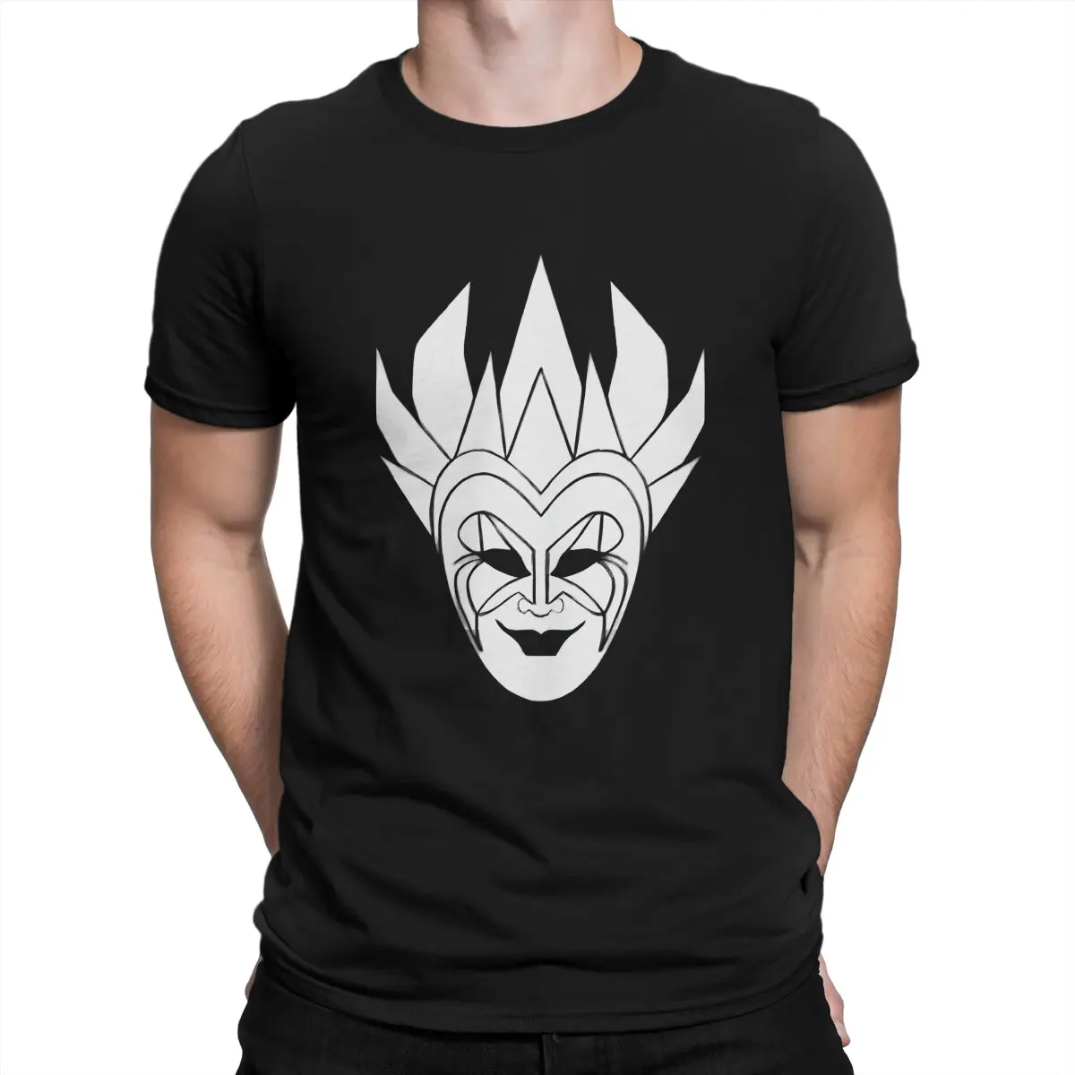 Men's Mask T Shirt Boris Brejcha Pure Cotton Clothes Vintage Short Sleeve Round Neck Tees Original T-Shirt