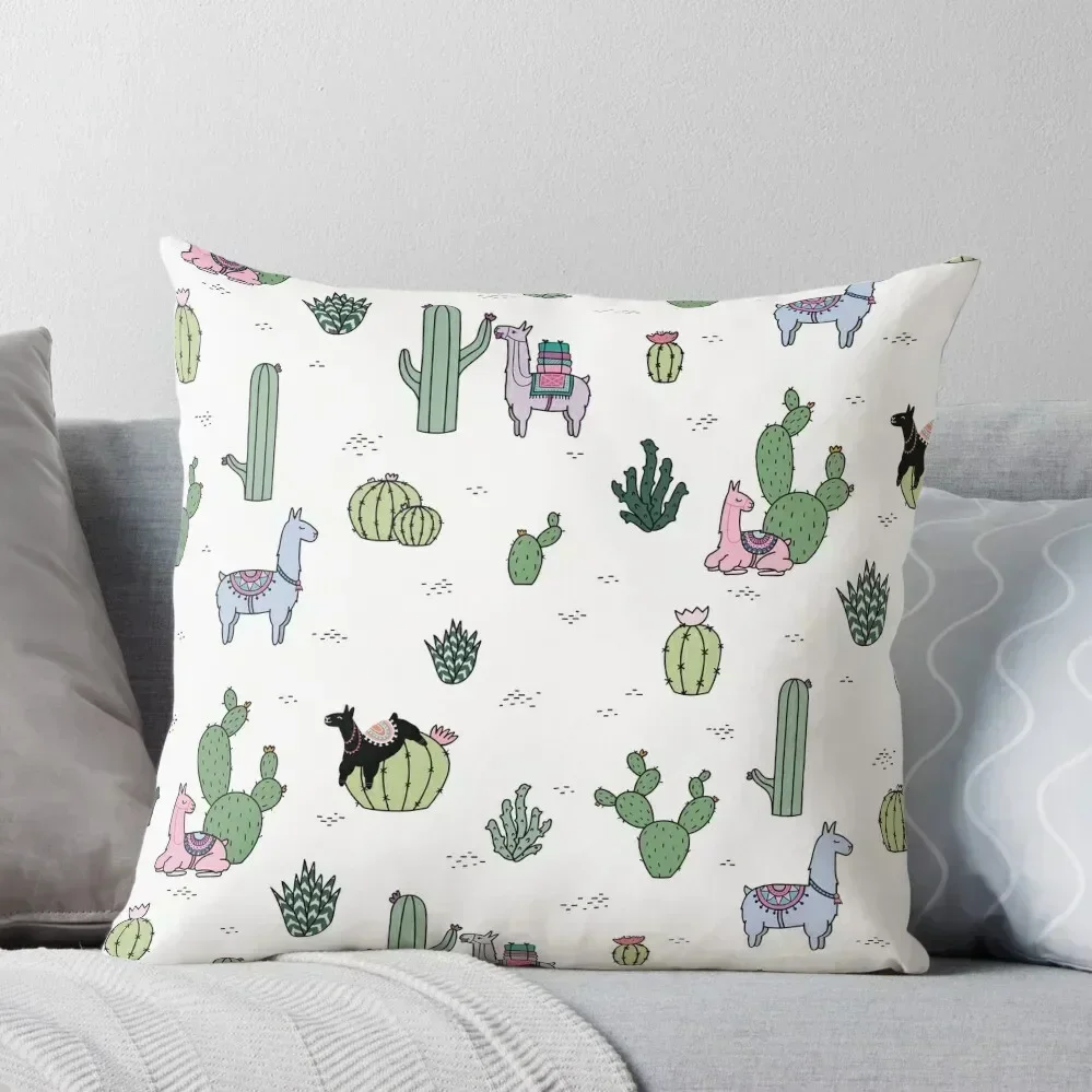 

Cacti Llamas Throw Pillow Pillow Decor Christmas Pillow Cases Sofa Cover Decorative case