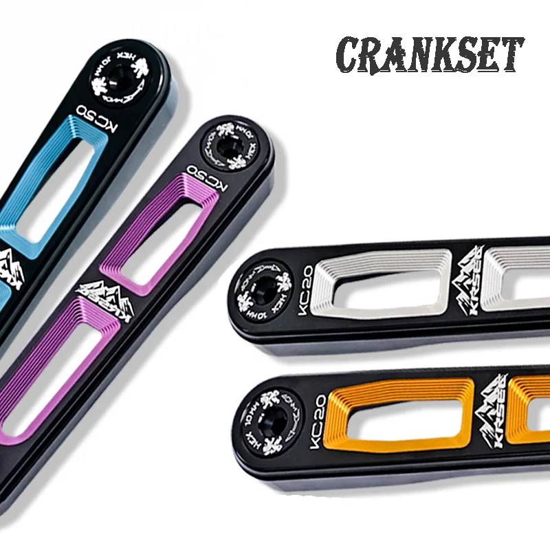 

KRSEC Road Bike Crank Cover, High-Strength Aluminum, CNC Anodized, 165mm Direct Mount, 4 Colors Black-Gold/Blue/Silver/Purple