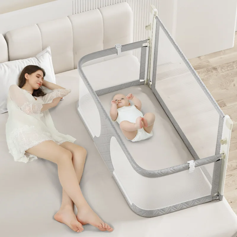 Portable Small Unit Anti Pressure Baby Bed Middle Bed Newborn Baby Fence Foldable Bed Circumference