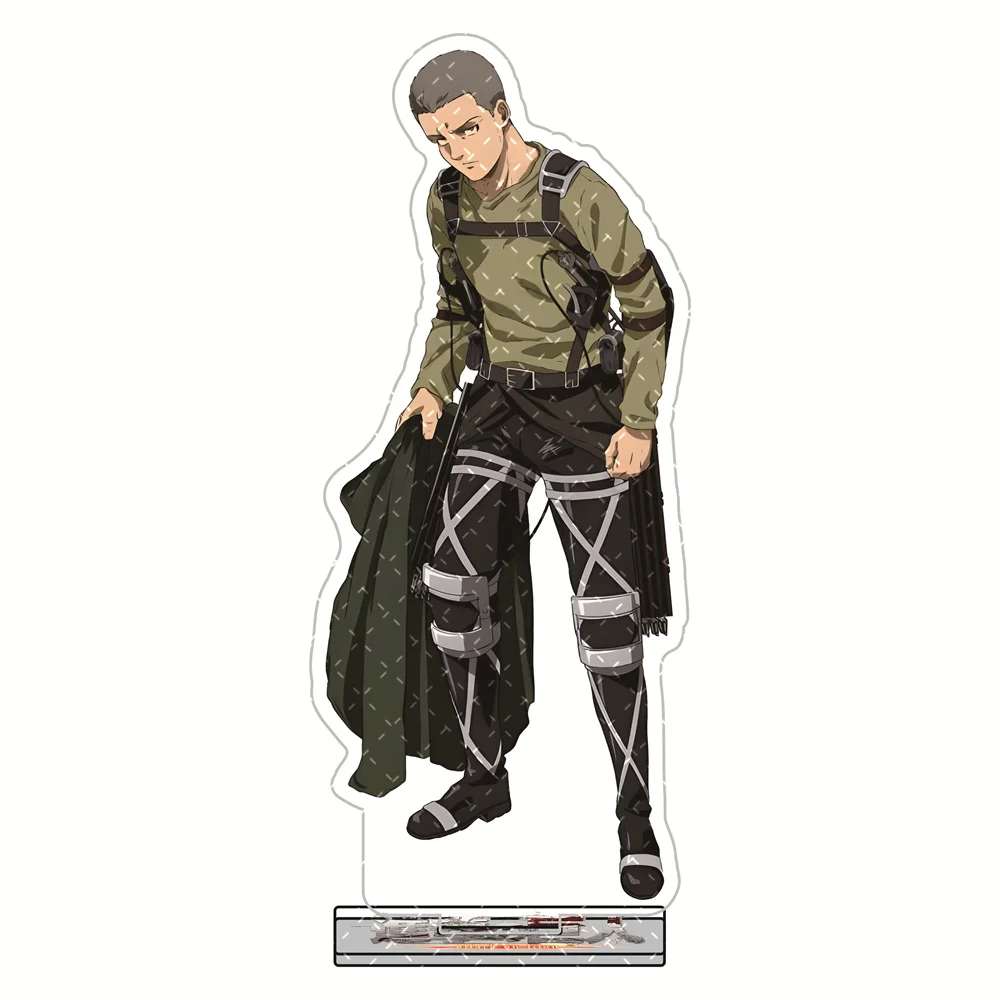 Attack on Titan 15cm Acryl-Standfiguren Schlüsselanhänger Survey Corps Uniform-Stil Anime Sammlerstück Desktop-Deko Display Fan-Geschenk