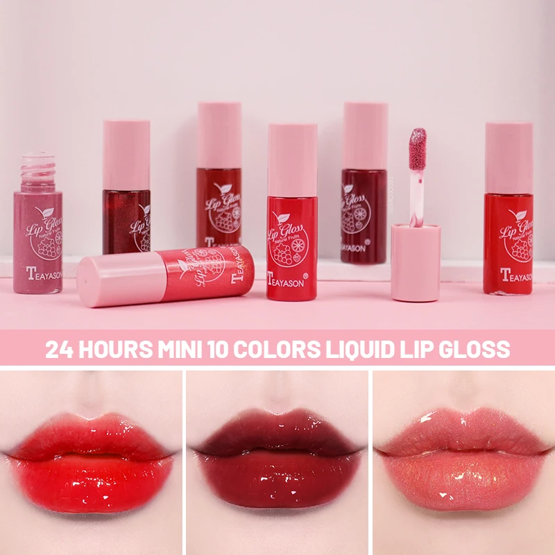 Glitter Jelly Lip GlossMoisturizing Sexy Plumper Pearl Liquid Lipstick Lasting Shiny Mirror Lip Glaze Women Lips Makeup Cosmetic