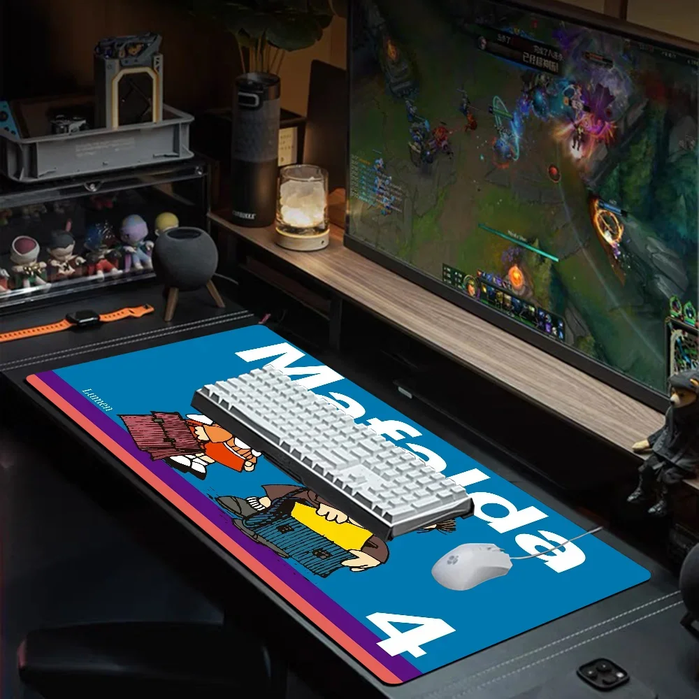 لوحة ماوس ألعاب كبيرة الحجم لفيلم مافالدا كارتون مقاس XL مقاس حافة القفل لعالم الألعاب CS GO Zelda