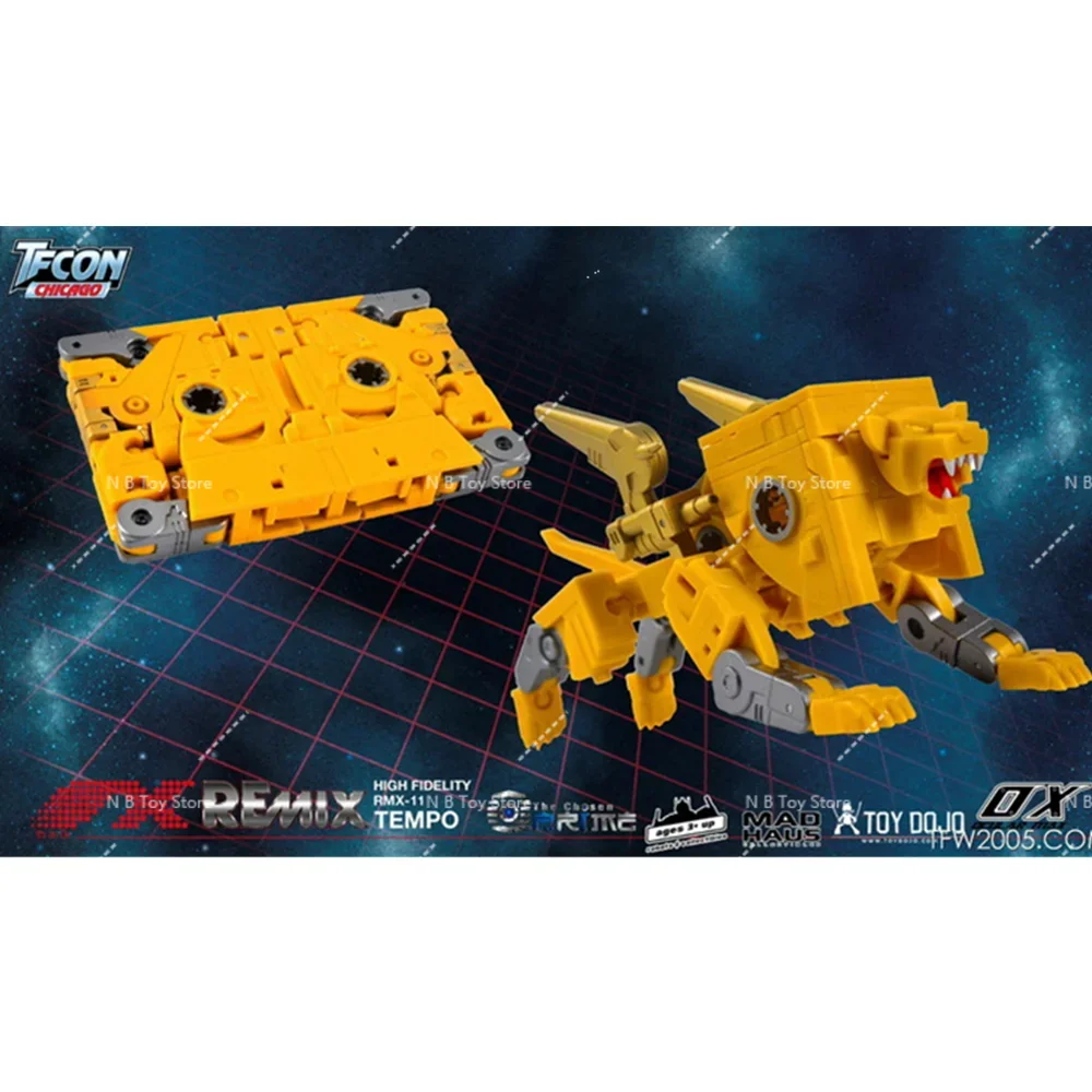 Figure De Acción De Transformer, Caja, MMC, Ocular Max, Ox, RMX-11, RMX11, Time, Remix11, 1:1로 변형 가능한 로봇