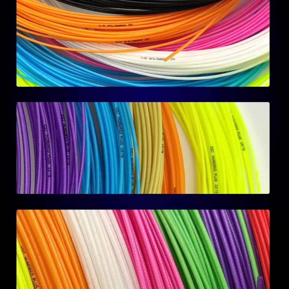 Linha de raquete de badminton de alta elasticidade, corda de badminton de nylon de nanofibra de carbono, alta flexibilidade, durável, linha de corda de badminton