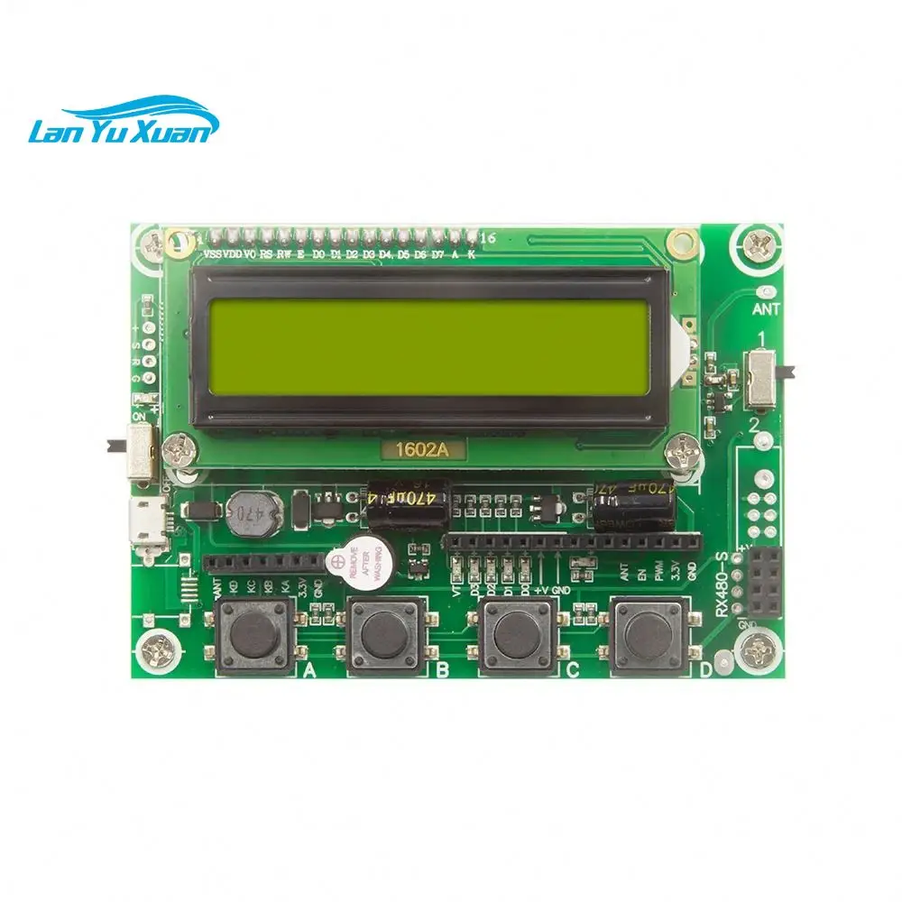Multifunctional RF Remote Control Signal Decoder RX480E TX118SA 433MHz 315Mhz Module Test 1527 2262 HCS HT Rolling Code Tester